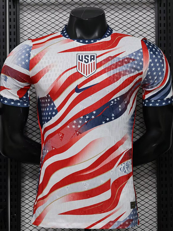 26-27 USA Red Blue Special Edition Player Version Training shirts