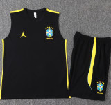 26-27 Brazil Black Tank top and shorts suit #D26029