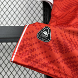 26-27 Tunisia Home Fans Soccer Jersey (Right-Arm Patch)