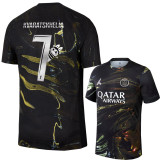 25-26 PSG Jordan Night Edition Kvaratskhelia # 7 Labubu Print Fans Soccer jersey