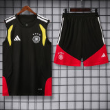 26-27 Germany Black Tank top and shorts suit