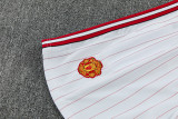 25-26 Man Utd White red Tank top and shorts suit
