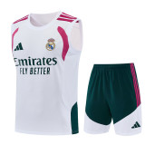 26-27 RMA White Tank top and shorts suit