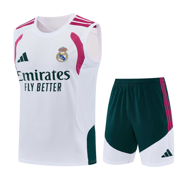 26-27 RMA White Tank top and shorts suit
