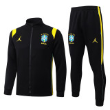 26-27 Brazil Jordan Black Jacket Tracksuit #A26035