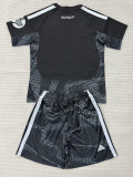 26-27 RMA Black Goalkeeper Kids Soccer Jersey