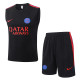 26-27 PSG Black Tank top and shorts suit #D26050