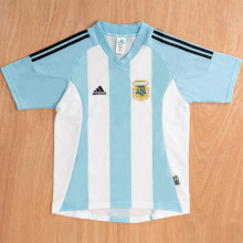 2002 Argentina Home Retro Soccer Jersey