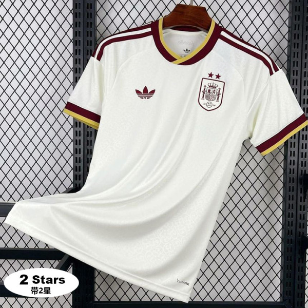 26-27 Spain Away Fans Soccer Jersey (带2星)
