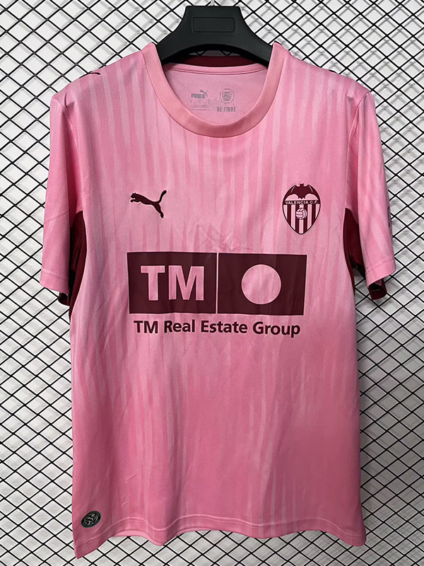 26-27 Valencia Pink Fans Soccer Jersey
