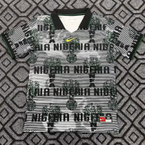 26-27 Nigeria Grey Black Training Shirts