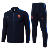 26-27 France Royal blue Jacket Tracksuit #A26069