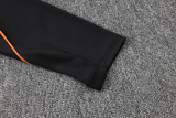 26-27 Netherlands Black Half Pull Tracksuit (半拉链)