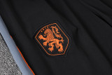 26-27 Netherlands Black Half Pull Tracksuit (半拉链)