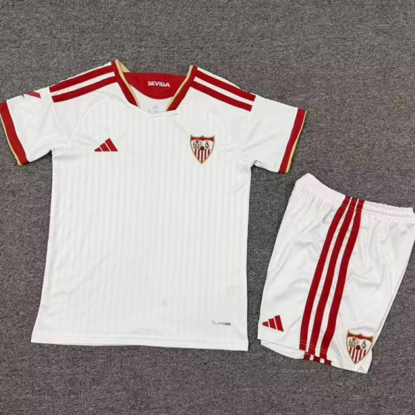 26-27 Sevilla Home Kids Soccer Jersey