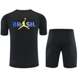 26-27 Brazil Jordan Black Training Short Suit