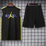 26-27 Brazil Jordan Black Tank top and shorts suit