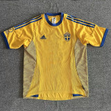 2002 Sweden Home Retro Soccer Jersey