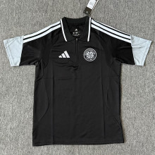 26-27 Celtic Black Polo Short Sleeve (半拉链)