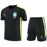 26-27 Brazil Jordan Black Training Short Suit
