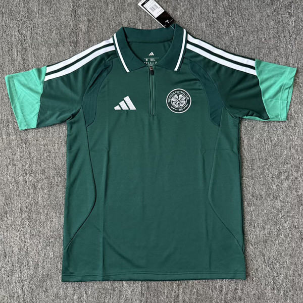 26-27 Celtic Green Polo Short Sleeve (半拉链)