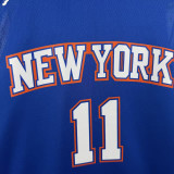 21-22 Knicks BRUNSON #11 Blue Top Quality Hot Pressing NBA Jersey (Trapeze Edition) 飞人版