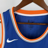22-23 Knicks ANUNOBY #8 Blue Top Quality Hot Pressing NBA Jersey