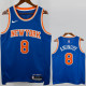 22-23 Knicks ANUNOBY #8 Blue Top Quality Hot Pressing NBA Jersey