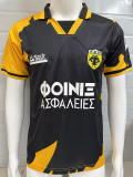1994-1995 AEK Athens Black Retro Soccer Jersey