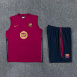 26-27 BAR Brown Red Tank top and shorts suit
