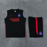 26-27 PSG Black Tank top and shorts suit