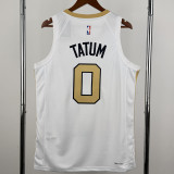 2025-26 Celtics TATUM #0 White City Edition Top Quality Hot Pressing NBA Jersey