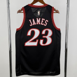 25-26 76ERS JAMES #23 Black Retro Top Quality Hot Pressing NBA Jersey (V领)