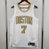 25-26 Celtics BROWN #7 White City Edition Top Quality Hot Pressing NBA Jersey