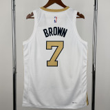 25-26 Celtics BROWN #7 White City Edition Top Quality Hot Pressing NBA Jersey