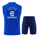 26-27 INT Fancy blue Tank top and shorts suit