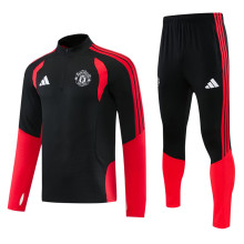 26-27 Man Utd Black Half Pull Tracksuit (半拉链)