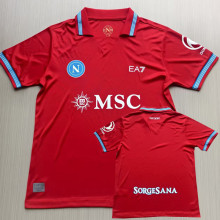 26-27 Napoli Red Fans Soccer Jersey