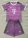 26-27 Bayern Purple Goalkeeper Kids Soccer Jersey