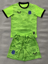 26-27 EVE Green Goalkeeper Kids Soccer Jersey