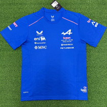 2026 F1 高山队 Blue T-Shirts Racing Suit (Football Jersey Size)(圆领)