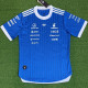 2026 Mercedes Blue T-Shirts Racing Suit (Slim-fit style)(圆领)球员