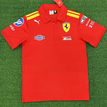 2026 F1 Ferrari Red Polo Racing Suit (Football Jersey Size)(有领)