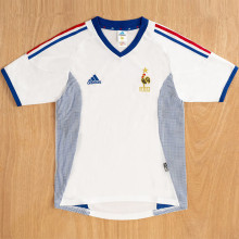 2002 France Away Retro Soccer Jersey