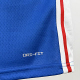 76ERS BROWN #7 Blue Top Quality Hot Pressing NBA Jersey (V领)