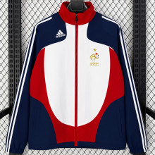 2007-2008 France Royal blue Retro Windbreaker