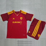 26-27 Roma Home Kids Soccer Jersey