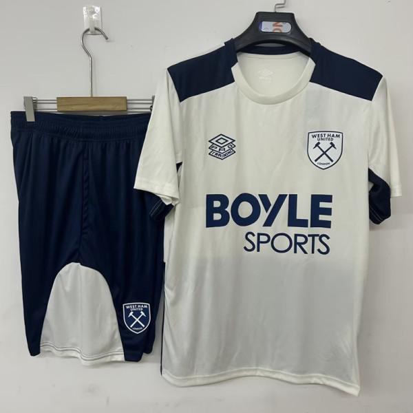 26-27 West Ham White Training Short Suit