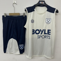 26-27 West Ham White Tank top and shorts suit (背心短裤)