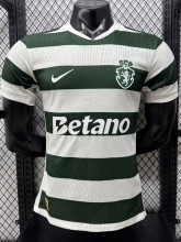 26-27 Sporting Lisbon Home Player Version Soccer Jersey
